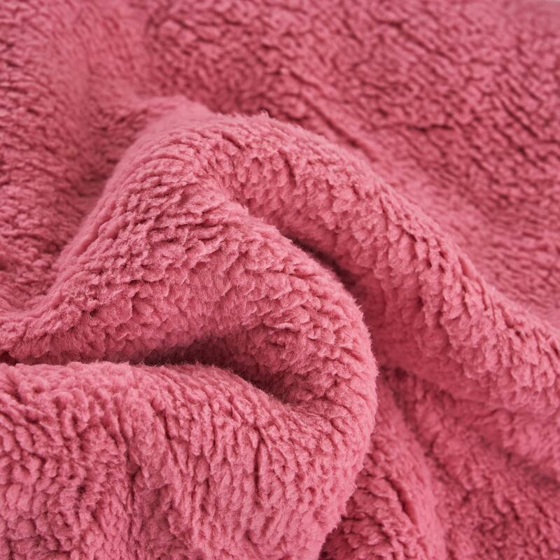 3 piece Fleece/ Sherpa Comforter Set