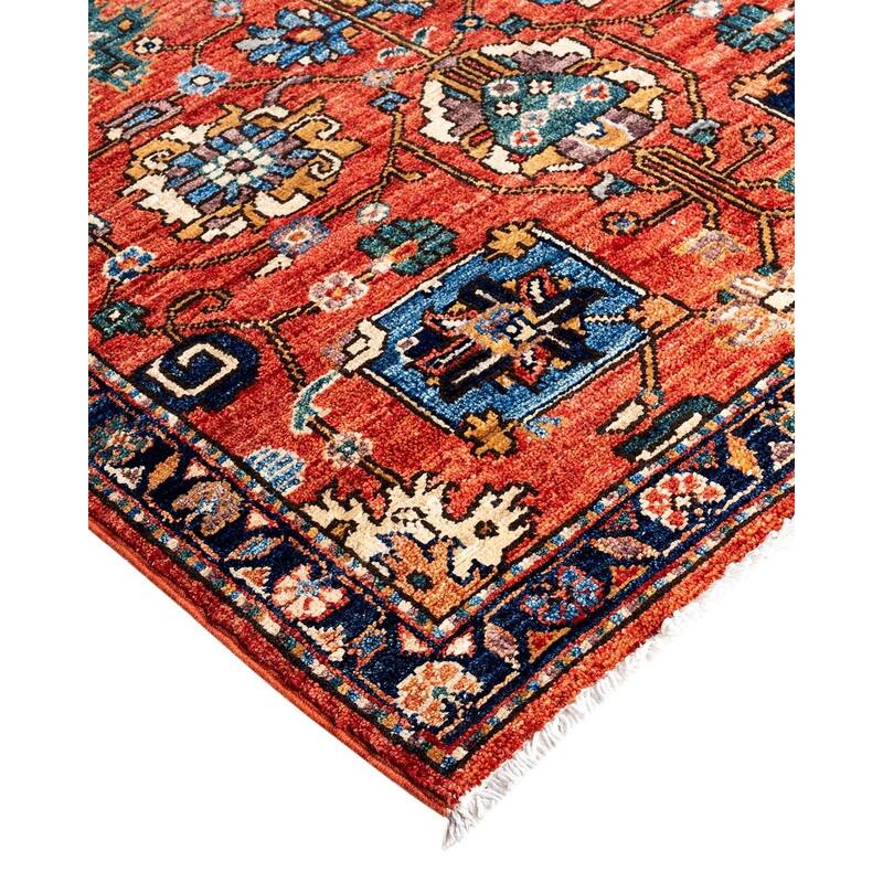 Serapi One-of-a-Kind Hand-Knotted Runner Rug - Red, 2' 9" x 11' 8" - 2' 9" x 11' 8"