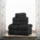 preview thumbnail 2 of 71, Superior Egyptian Cotton Pile Heavyweight 6-Piece Towel Set 6-Piece Set - Black