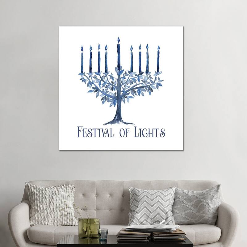 iCanvas "Festival of Lights IV-Menorah" by Tara Reed Canvas Print
