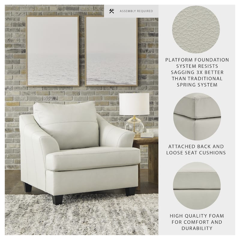 Signature Design by Ashley Genoa Oversized Chair - 43"W x 38"D x 40"H