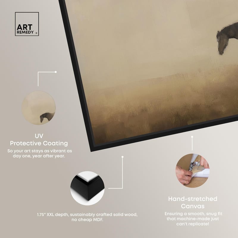 Equine Duo Canvas by Art Remedy