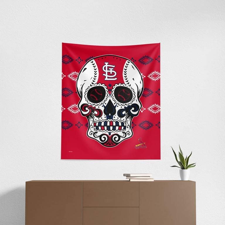 MLB Candy Skull Printed Wall Hanging