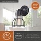 preview thumbnail 5 of 7, Clybourn 1-Light 5.38 in. W Oil Rubbed Bronze Bathroom Vanity Lighting Fixture, Adjustable Wire Cage Shade, Wall Mounted Sconce