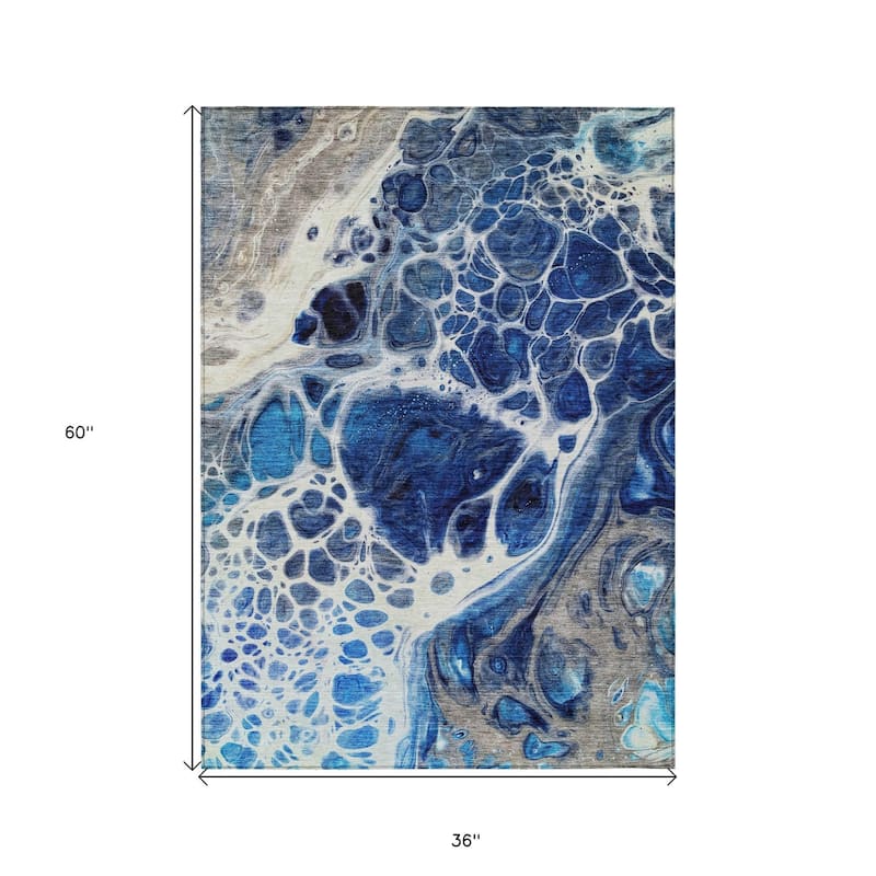 HomeRoots Nautical Transitional Rectangle Outdoor Rug