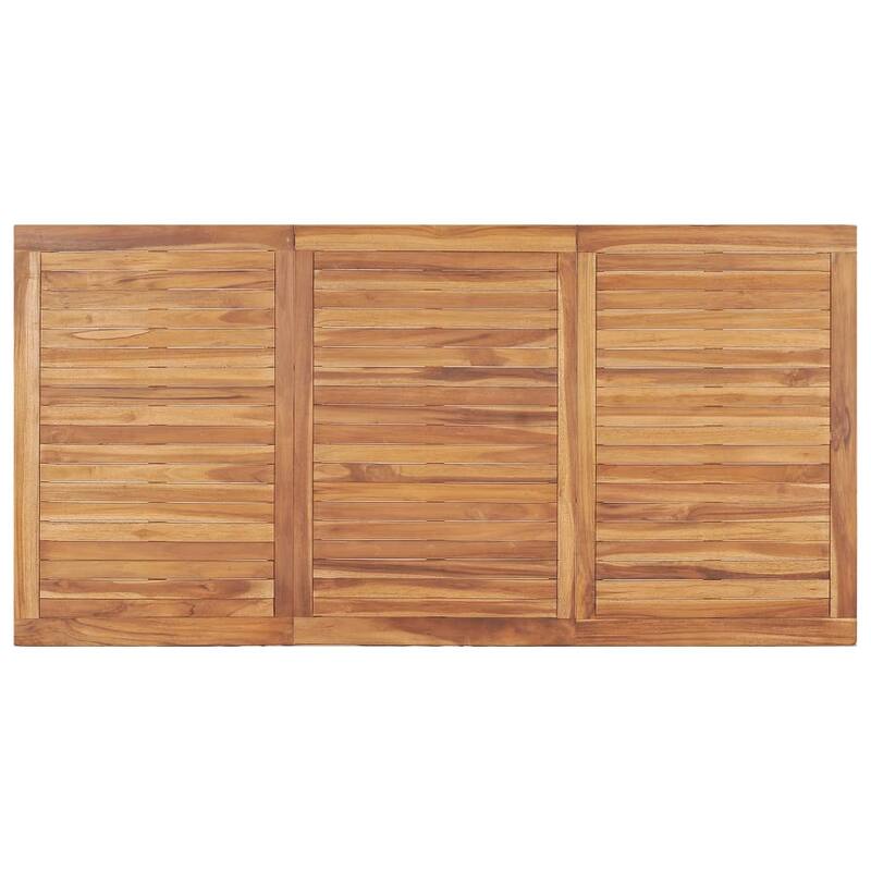 vidaXL Solid Wood Teak Patio Dining Set Garden Outdoor Table Chair 3/4/5/7/9 Piece