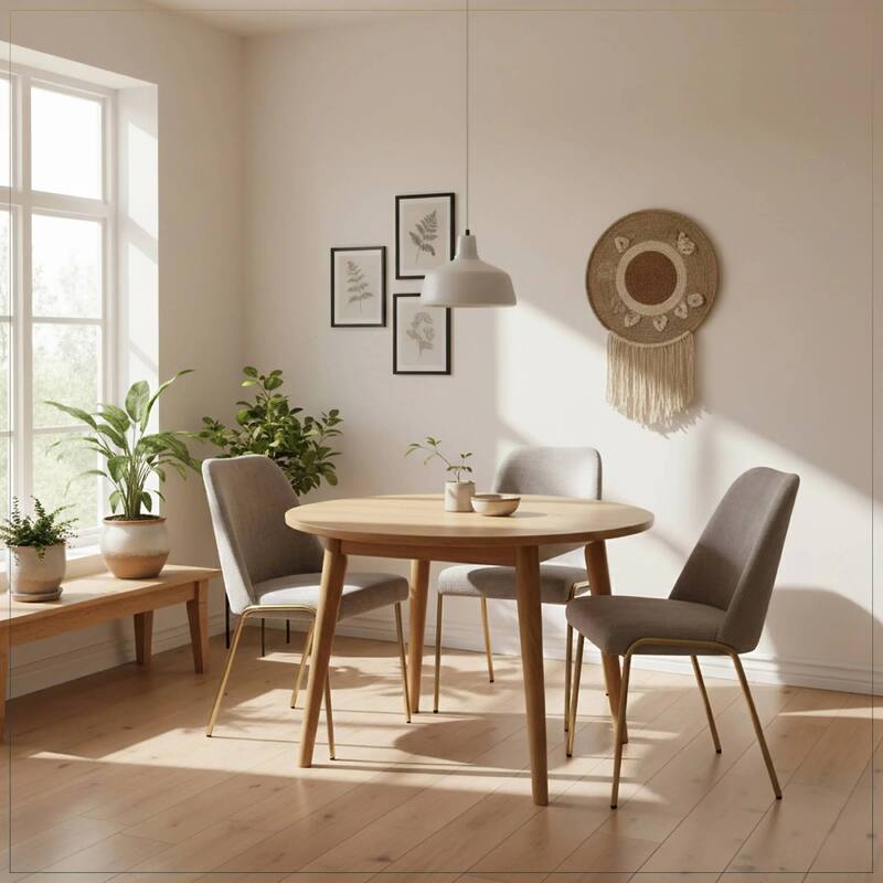 Lumen Modern Upholstered Kitchen Dining Chair with Gold Steel Legs Ergonomic Accent Chair