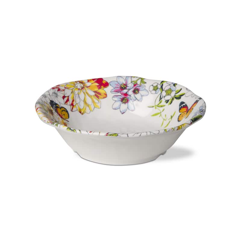 Bloom Butterfly Flower Melamine Bowls, Set Of 4