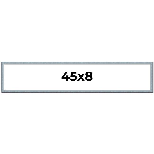 45x8 Frame Rustic Sky Blue Solid Wood Picture Frame | 0.75 Inch