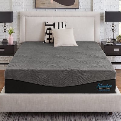 Slumber Solutions Active 12-inch Charcoal Memory Foam Mattress