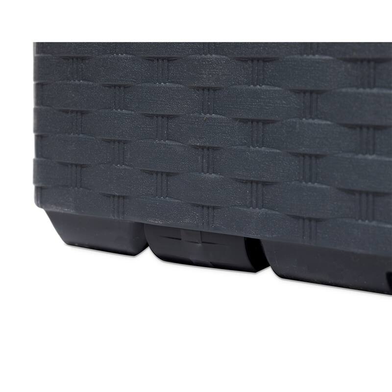 Toomax Z175E097 Portofino Durable 90 Gal Novel Resin Outdoor Deck Box, (2 Pack) - 18