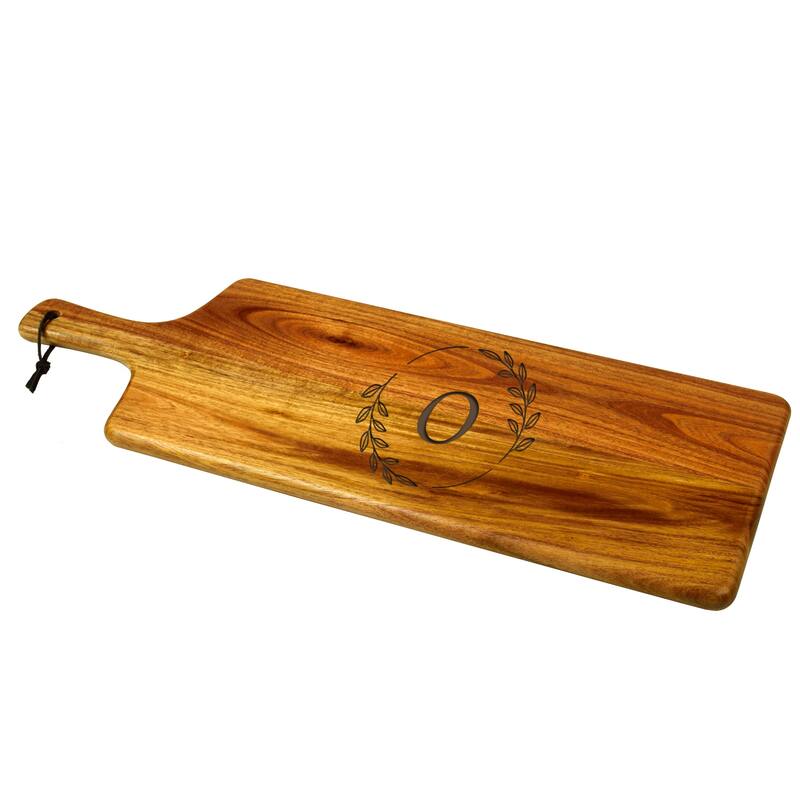 Picnic at Ascot Personalized Acacia Charcuterie Board Paddle - O