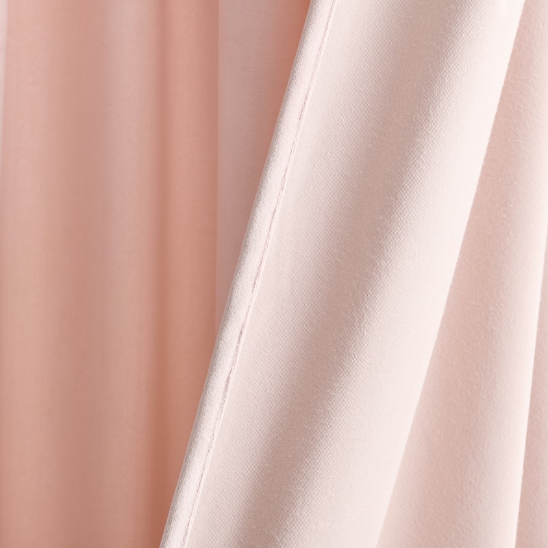 Lush Decor Prima Velvet Solid Light Filtering Back Tab Rod Pocket Window Curtain Panels Set