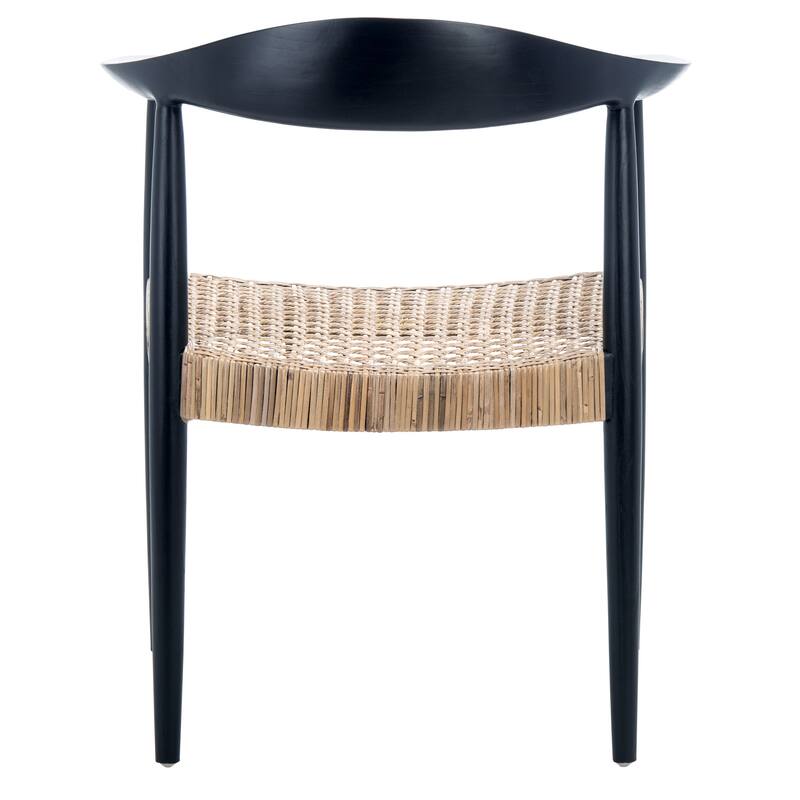 SAFAVIEH Anastasia Rattan Peel Accent Chair - 24.8" W x 18.9" L x 30.7" H - 25Wx19Dx31H