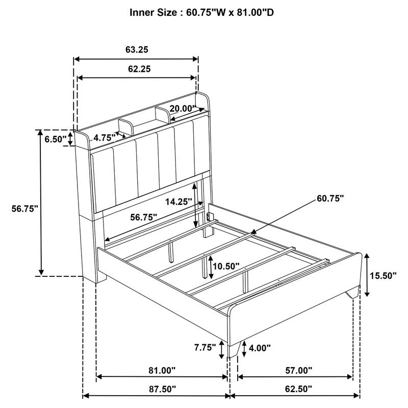 Henderson Bedroom Set Medium Oak