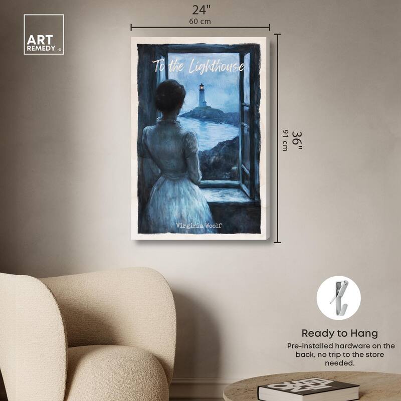 To the Lighthouse Canvas by Art Remedy, Gallery Wrapped