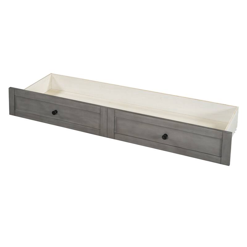 Queen Size Modern Murphy Bed with Versatile Storage Drawers & USB