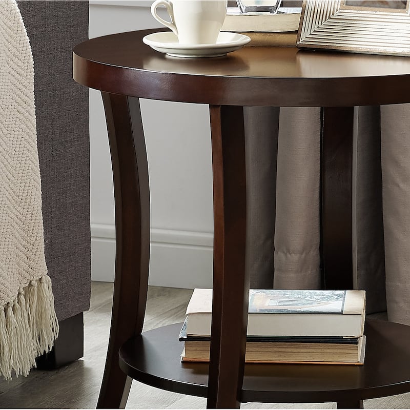 Modern Italian Coffee Color Oval Coffee Table with 1 Coffee Table and 2 Side Tables, for Living Room 3-Piece