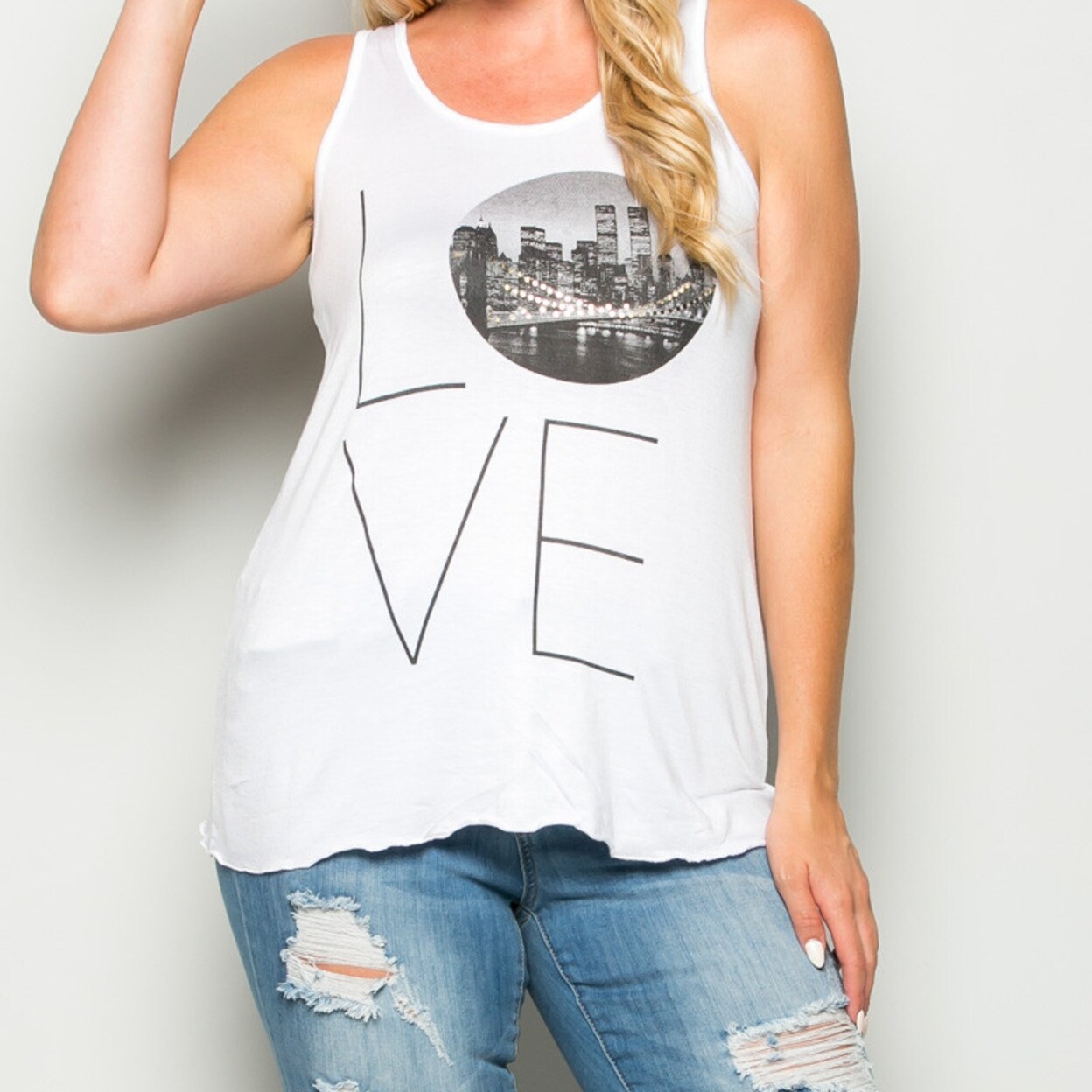 plus size racerback tank tops