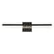 preview thumbnail 9 of 62, JONATHAN Y Baxter 22" 1-Light Modern Contemporary 360-Degree Rotatable Iron/Seeded Acrylic Integrated LED Vanity Light