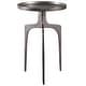 preview thumbnail 1 of 1, Uttermost 25082 Kenna 16" Diameter Aluminum Tray Table Textured Nickel