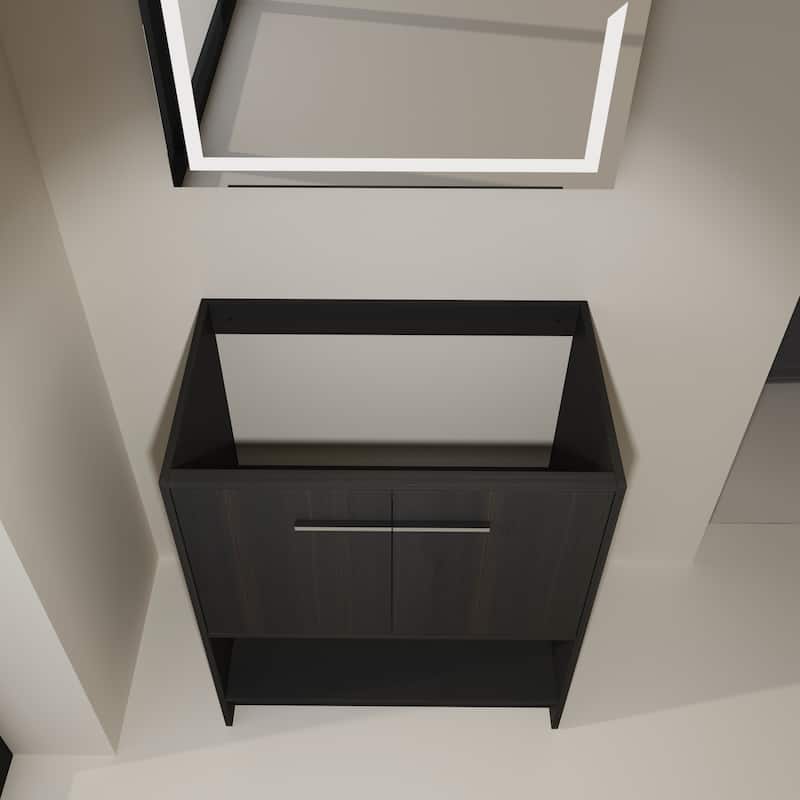 30" Bathroom Vanity, 2 doors, Freestanding Bathroom Cabinet Vanity, Plywood (Excluding Sink)