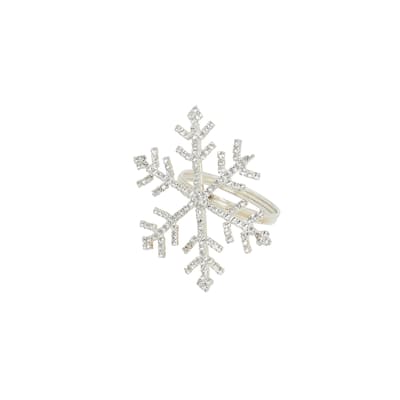 Beaded Snowflake Napkin Ring (Set of 4)