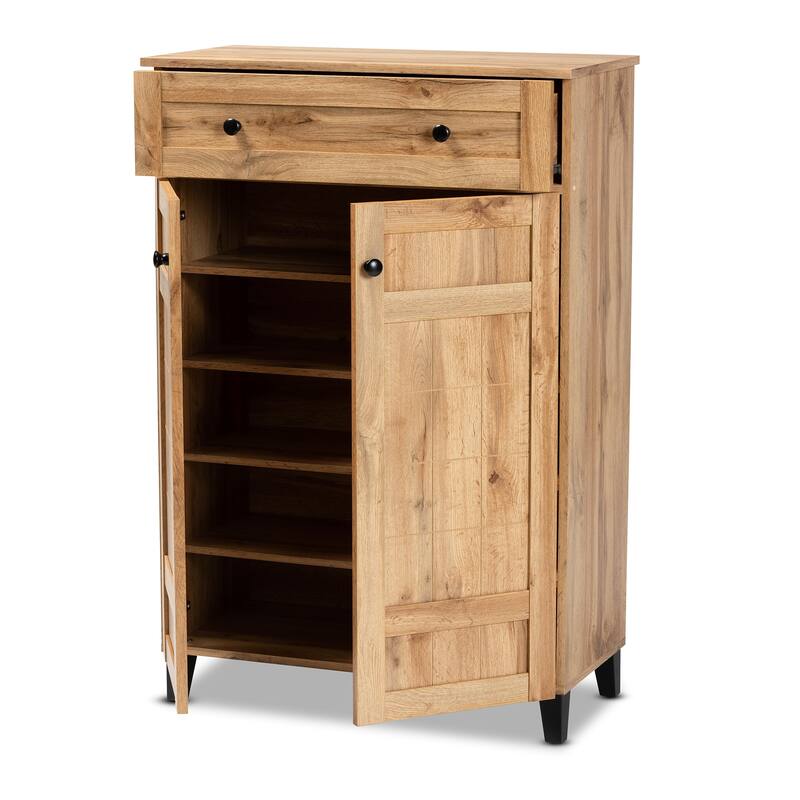 Glidden Modern & Contemporary 1-Drawer Wood Shoe Storage Cabinet