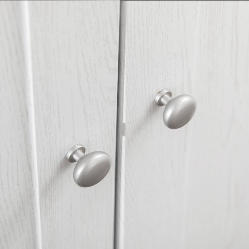 Kitchen Pantry Storage Cabinet, Freestanding Kitchen Cupboard with 2 Doors, Adjustable Shelves for Dining Room, White