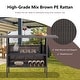 preview thumbnail 8 of 8, Costway Patio Rattan Wicker Bar Height Counter Table Storage Shelf