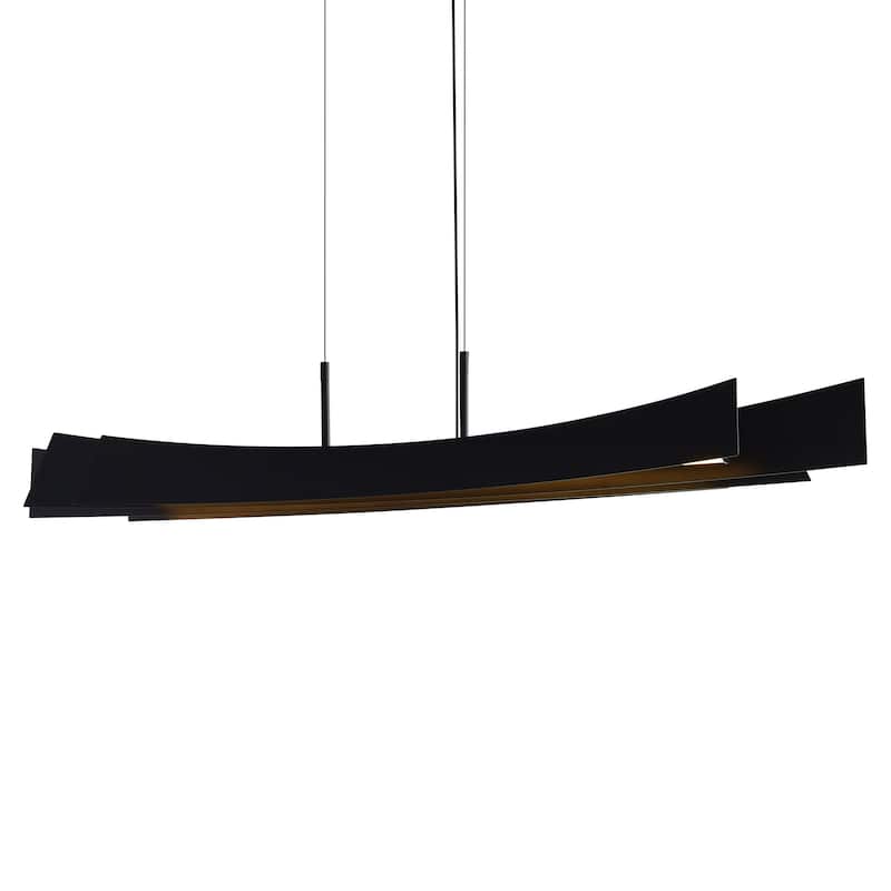 Candora Integrated LED Black Chandelier