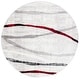 preview thumbnail 15 of 20, SAFAVIEH Skyler Meshka Modern Abstract Rug 6'7" Round - Ivory Grey/Red - Round