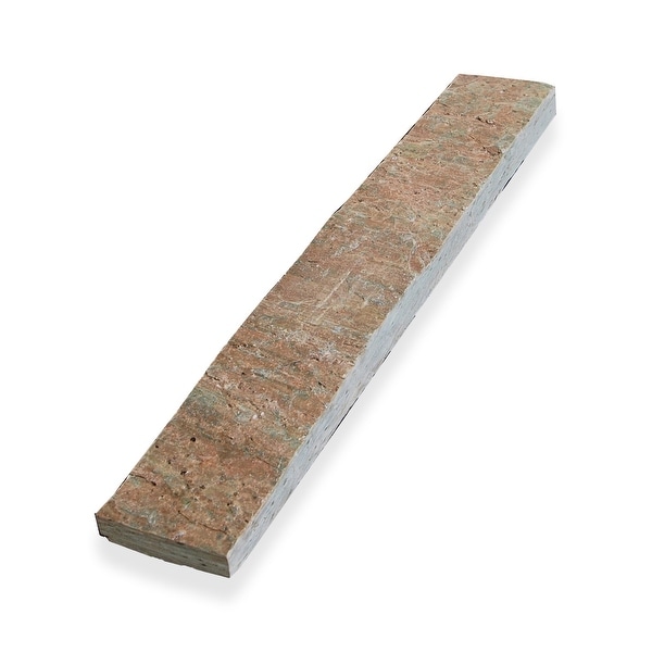 Miseno MT-S1 Strip Cladding - 2" x 11-3/4" Rectangle Floor and Wall Tile - Unpolished Indian Quartzite Visual