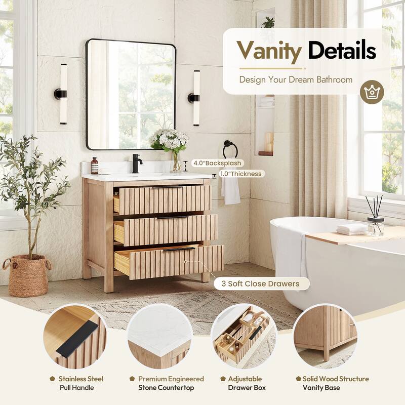 Shenzhen Bath Vanity with Composite Stone Top without Mirror
