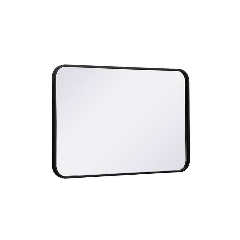 Ezra Soft Corner Metal Rectangular Mirror