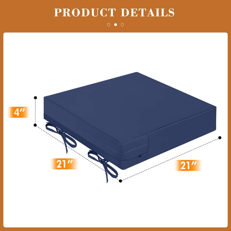 Outdoor Seat Waterproof Chair Cushion for Patio Furniture