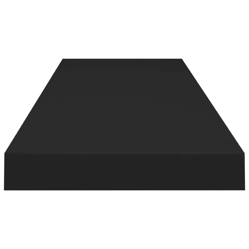 Zyno Floating Wall Shelf, 35 Inch, Matte Black MDF Body
