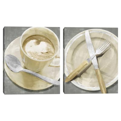 Diner by Tania Bello Canvas S/2 by Tania Bello Canvas Art Prints
