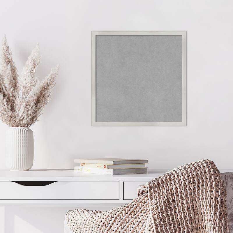 Amanti Art Svelte Silver Framed Magnetic Board