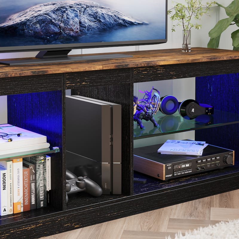55 inch Entertainment Center LED TV Stand up to 65 Inch TVs for Living Room - 55 inches