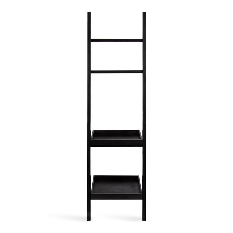 Kate and Laurel Lowry Wood Ladder Shelf - 18x14x58