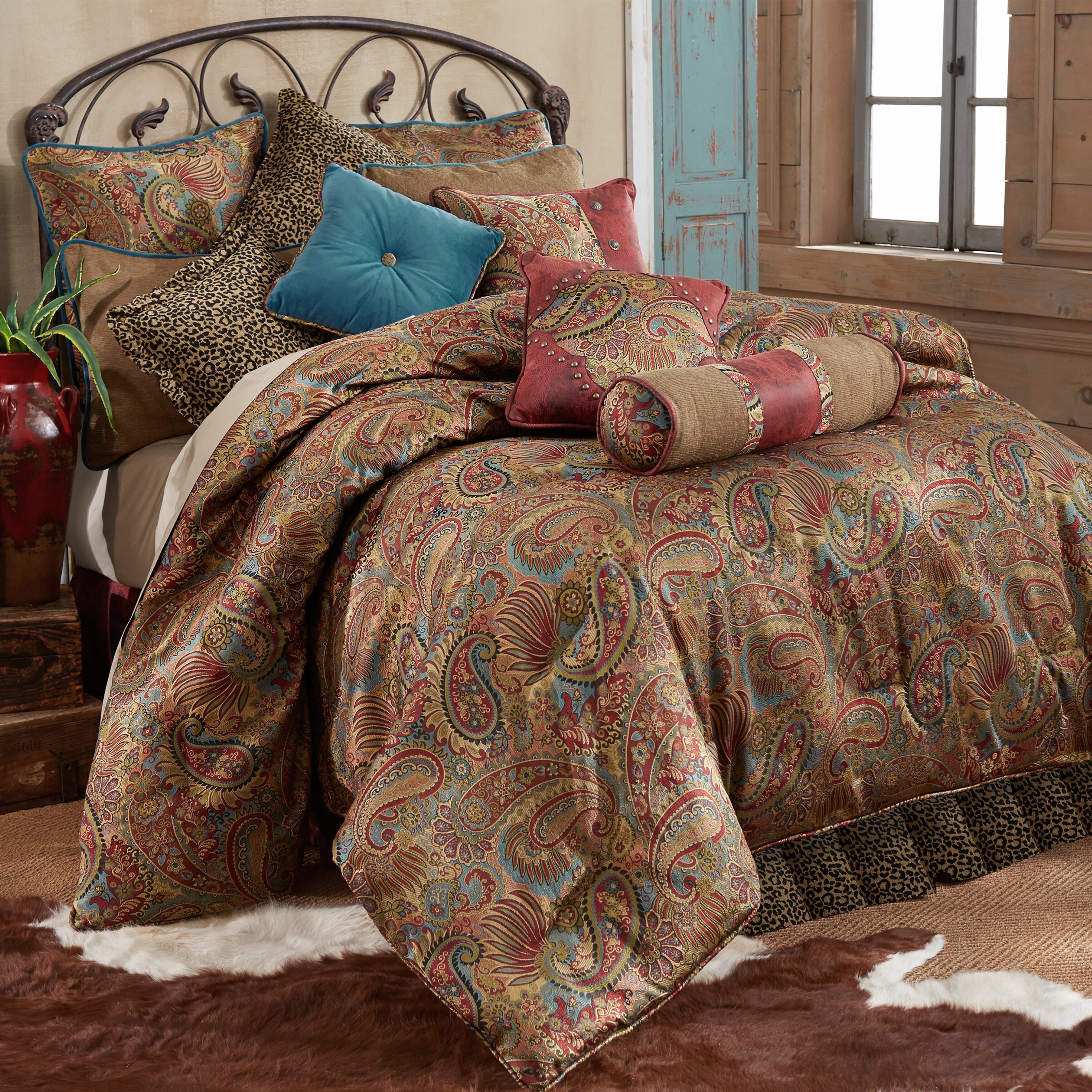 https://ak1.ostkcdn.com/images/products/is/images/direct/d4826794aac3848ad68da7d235a44b9ac949f1ff/HiEnd-Accents-Paisley-Print-Throw-Pillow-with-Red-Faux-Leather-Corners%2C-18x18.jpg