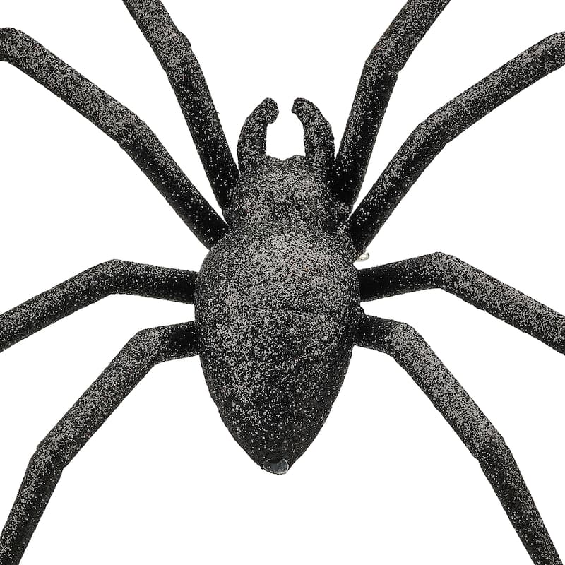 8" Plastic Glitter Spider