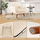 preview thumbnail 9 of 18, Costway Modern Accent Chair Upholstered Linen Fabric Armchair with - See Details