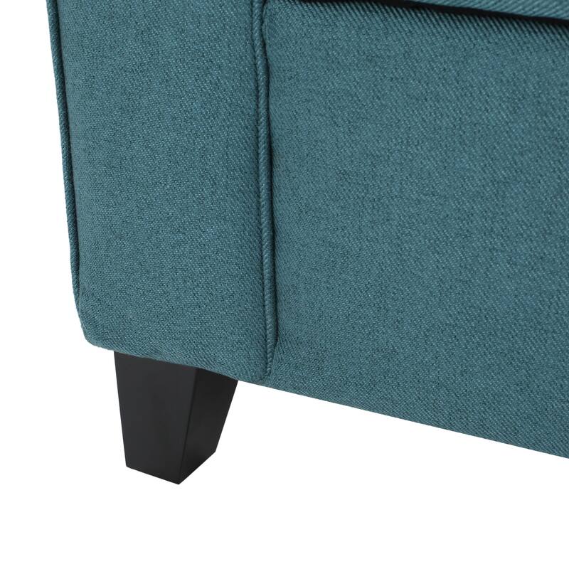 Hayes Upholstered Storage Ottoman Bench by Christopher Knight Home