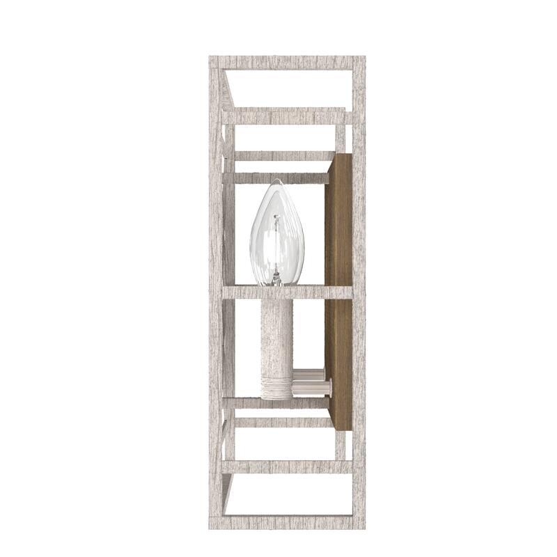 Hunter Langwood 2-Light Wall Sconce - Modern Farmhouse, Shabby Chic - Damp Rated - Bathroom, Laundry