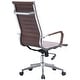 preview thumbnail 28 of 29, Executive Ergonomic High Back Modern Office Chair Ribbed PU Leather Swivel for Manager Conference Computer Room