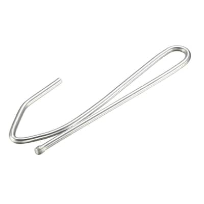 Curtain Hooks Pin-On Drapery Hook Zinc Plating Long Shanks 2.7" 30 Pcs - 30pcs