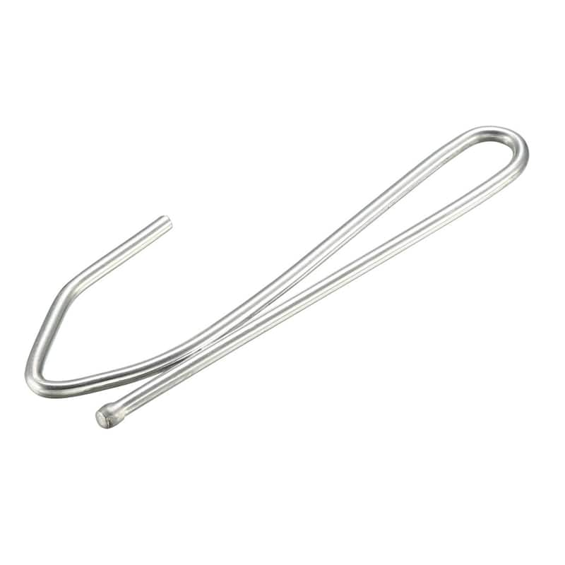 Curtain Hooks Pin-On Drapery Hook Zinc Plating Long Shanks 2.7" 50Pcs