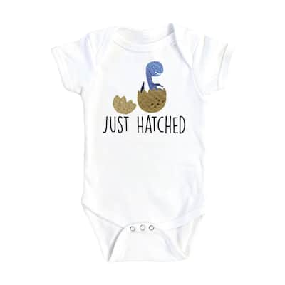 Dinosaur Hatched - Baby Boy Girl Clothes Infant Bodysuit Funny Cute Newborn